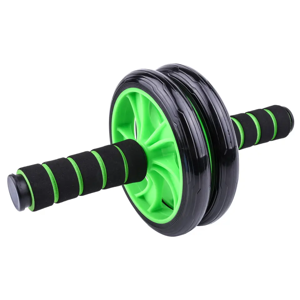 Fitness trainer wheel double wheel roller AB wheel