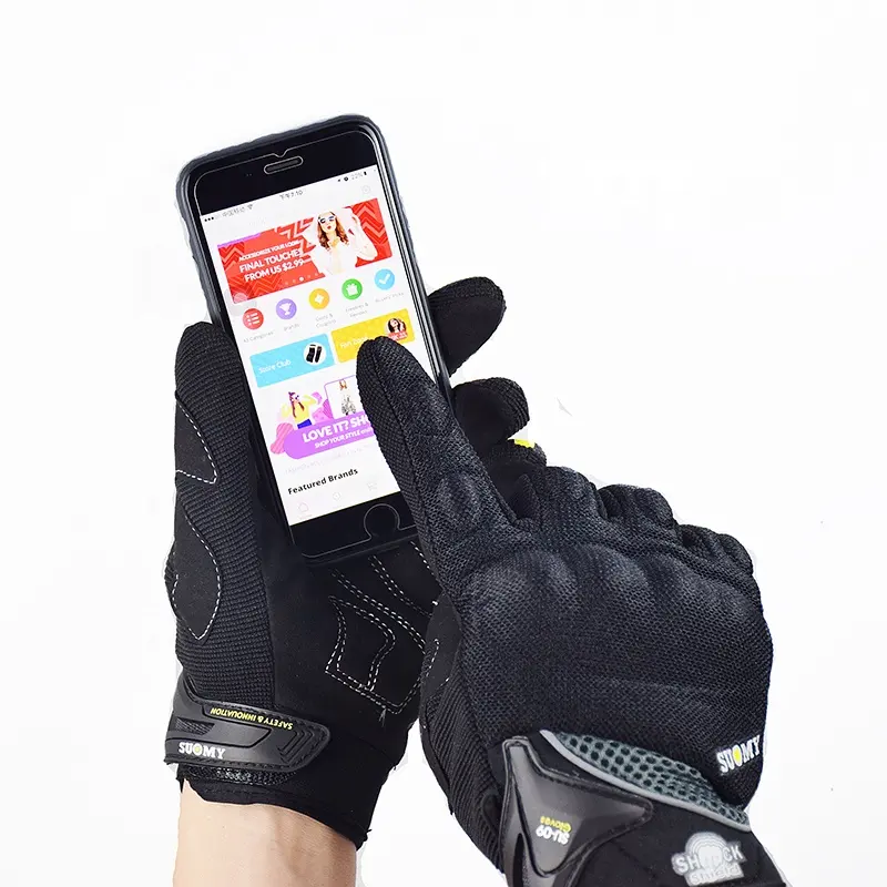 Gloves Breathable Summer Motorcycle Gloves Shockproof Full Finger Cycling Guantes Moto Luvas Motocross Motorbike Gloves