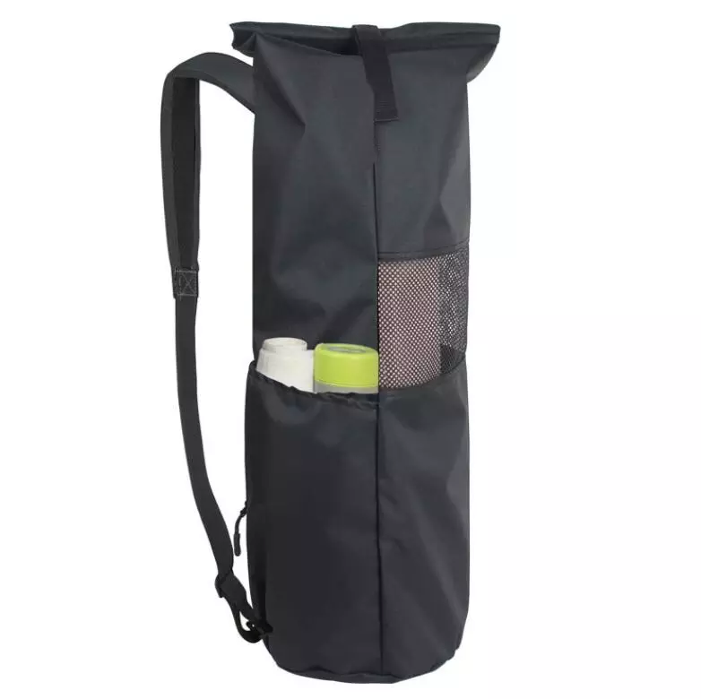 Hand travel canvas yoga mat bag ring yoga bag with side pocket Featured Image