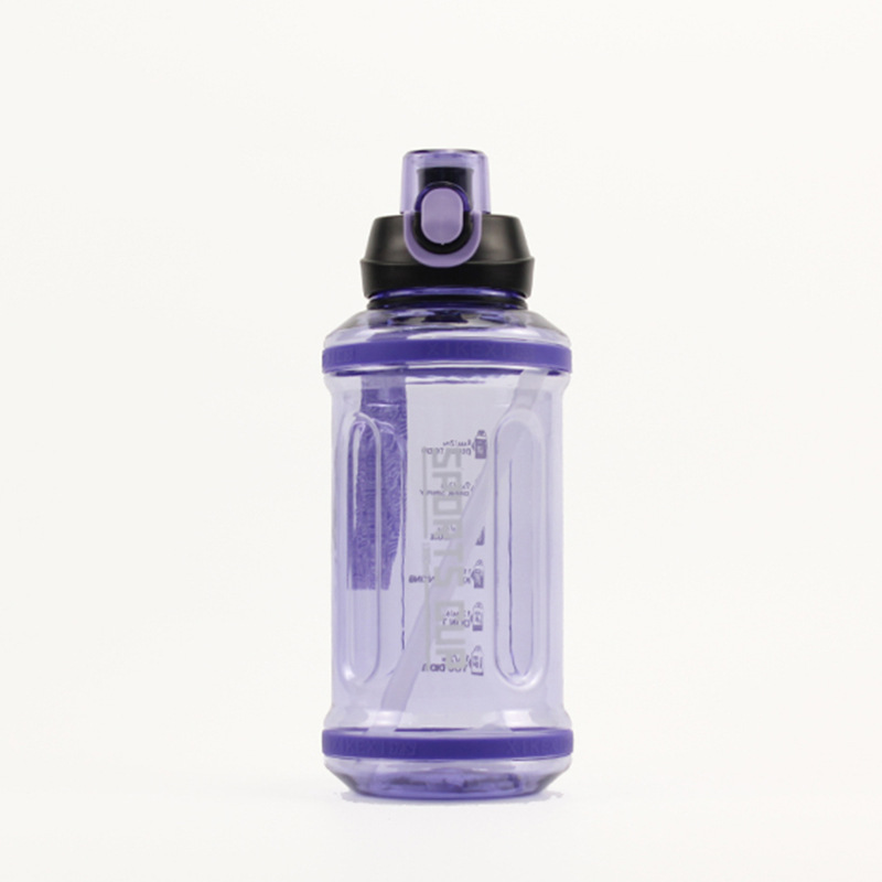 Large capacity portable bomb cap, direct drinking ton ton pot, men’s and women’s outdoor convenient plastic water bottle, ton cup, water cup, space cup