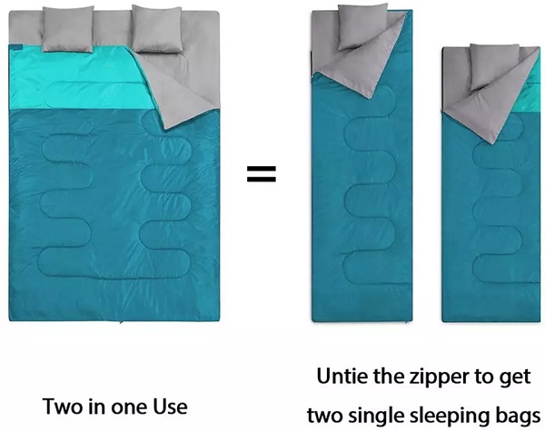 Factory Direct 3 Season Outdoor Cotton Sleeping Bag Ultralight Compact Hiking Waterproof Sleeping Bag