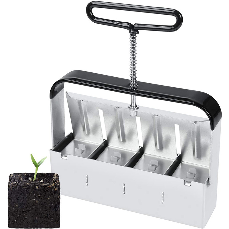 Manual clod maker, soil blocker, garden tools, seeding tools, garden tools